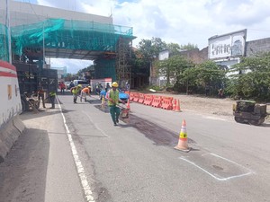 Antisipasi Kemacetan Saat Nataru, Pagar Proyek Tol Ring Road Digeser