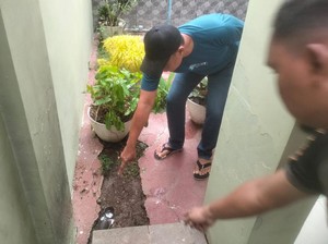 Rumah Warga Kota Pasuruan Siang-siang Dilempar Molotov oleh Seseorang