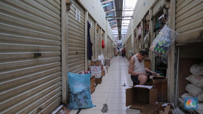 Penampakan Lengang Pasar Gondangdia, Pedagang "Nangis" Pembeli Hilang