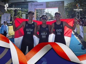 SEA Games 2025: Indonesia Langsung Tambah 2 Emas dari Aquathlon
