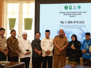Warga Siak Donasikan Rp 1,3 M untuk Korban Bencana Sumatera