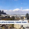 VIdeo: Pesawat Jet Pribadi Jatuh di Meksiko, 7 Orang Tewas