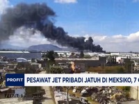 VIdeo: Pesawat Jet Pribadi Jatuh di Meksiko, 7 Orang Tewas