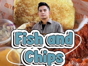 Video Uniknya Fish and Chips dengan Nasi Liwet Punya Selebgram Okin