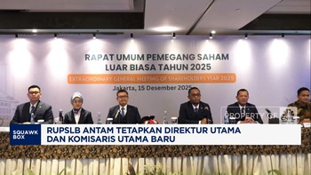 Video: RUPSLB Antam Tetapkan Dirut dan Komisaris Utama Baru