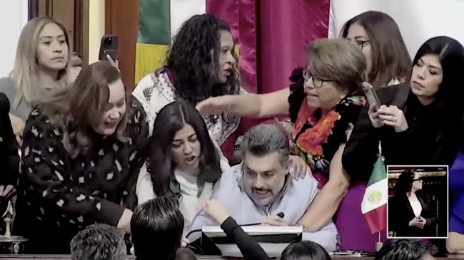 Potret Rusuh Anggota Parlemen Perempuan Baku Hantam di Ruang Sidang