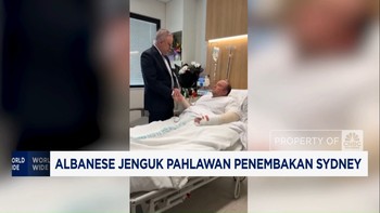 Video: Albanese Jenguk Pahlawan Penembakan Sydney