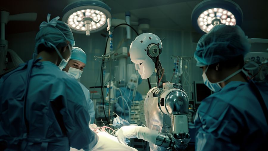 Ilustrasi Robot operasi. (Dok. Pixabay)