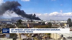 Video: Jet Pribadi Jatuh di Meksiko, 7 Orang Tewas