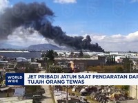 Video: Jet Pribadi Jatuh di Meksiko, 7 Orang Tewas