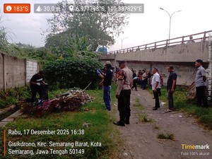 Mayat Bayi Penuh Belatung Ditemukan Dekat Flyover Yos Sudarso Semarang