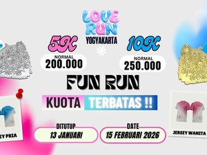 Awal Manis di Bulan Februari, Lari Bareng Orang Tersayang di Love Run 2026