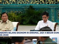 Video: Prabowo Bilang Ekonomi RI Diramal Jadi 4 Besar Dunia Pada 2040