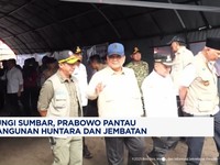 Video: Prabowo Pantau Pembangunan Huntara & Jembatan di Banjir Sumbar