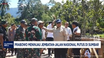Video: Prabowo Meninjau Jembatan Bailey-Jalan Nasional Putus di Sumbar