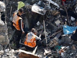 Musim Dingin Menghantam Gaza, Banyak Rumah Roboh Satu per Satu