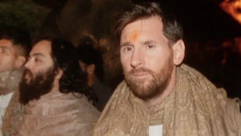 Kunjungan Lionel Messi ke India dalam rangka GOAT Tour. (Tangkapan layar FB)