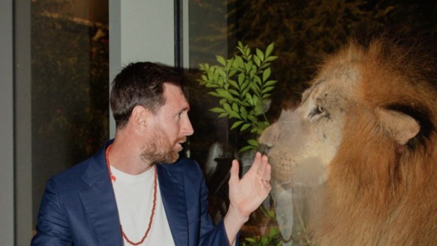 Kunjungan Lionel Messi ke India dalam rangka GOAT Tour. (Tangkapan layar FB)