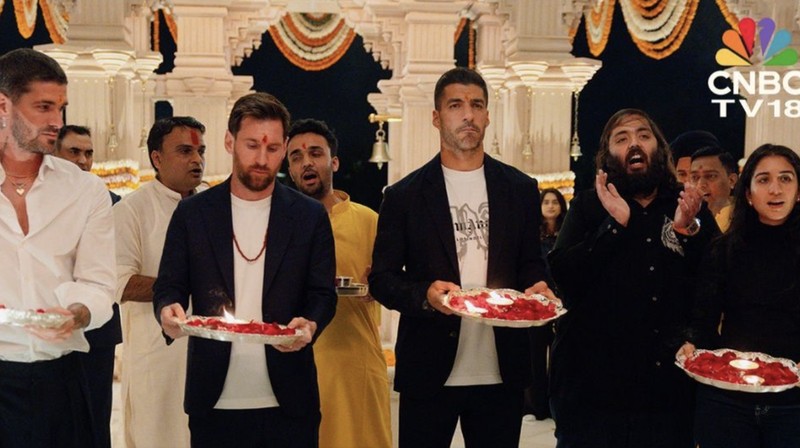 Kunjungan Lionel Messi ke India dalam rangka GOAT Tour. (Tangkapan layar FB)