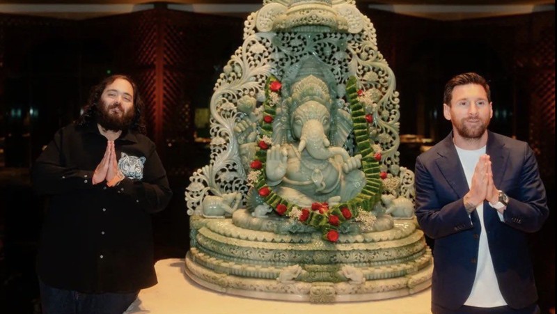 Kunjungan Lionel Messi ke India dalam rangka GOAT Tour. (Tangkapan layar FB)