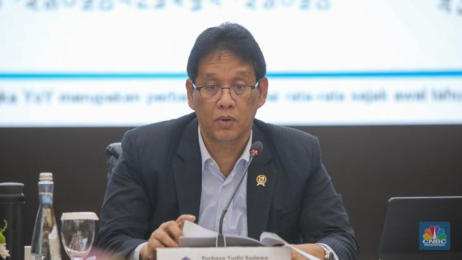 Menteri Keuangan, Purbaya Yudhi Sadewa saat konferensi pers APBN KITA di Kantor Kementerian Keuangan, Jakarta, Kamis (18/12/2025). (CNBC Indonesia/Faisal Rahman)