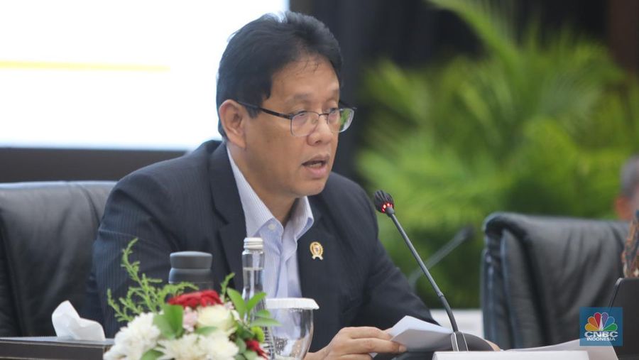 Menteri Keuangan, Purbaya Yudhi Sadewa saat konferensi pers APBN KITA di Kantor Kementerian Keuangan, Jakarta, Kamis (18/12/2025). (CNBC Indonesia/Faisal Rahman)