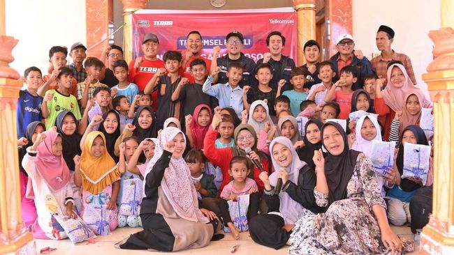 Telkomsel Beri Pendampingan ke 2.000 Anak Korban Bencana di Sumatera