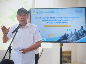 Hadiri Bakti Sosial di Magelang, Wamensos Bicara Pentingnya Gotong Royong