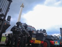 Foto: Ilustrasi anggota Polri. (CNBC Indonesia/Faisal Rahman)