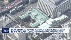 Video: Suku Bunga BOJ Naik 25 Bps, Level Tertinggi Dalam 30 Tahun