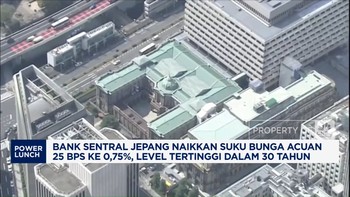 Video: Suku Bunga BOJ Naik 25 Bps, Level Tertinggi Dalam 30 Tahun