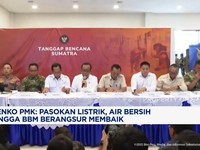 Menko PMK: Pasokan Listrik, Air Bersih Hingga BBM Berangsur Membaik