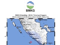 Gempa M4,6 Guncang Bengkulu-Kedalaman Cuma 7 Km, Ini Penjelasan BMKG