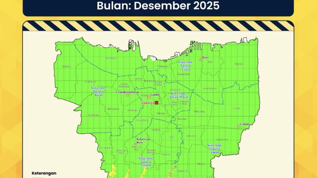 Peringatan Dini Siaga Tanah Longsor di Wilayah Jakarta, Ini Titiknya
