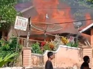 Rumah di Musi Rawas Ludes Terbakar Saat Pemilik Pergi Melayat