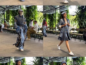 Dari Kain Sisa ke Runway, Jeans Perca Curi Atensi di Bali Fashion Trend 2025