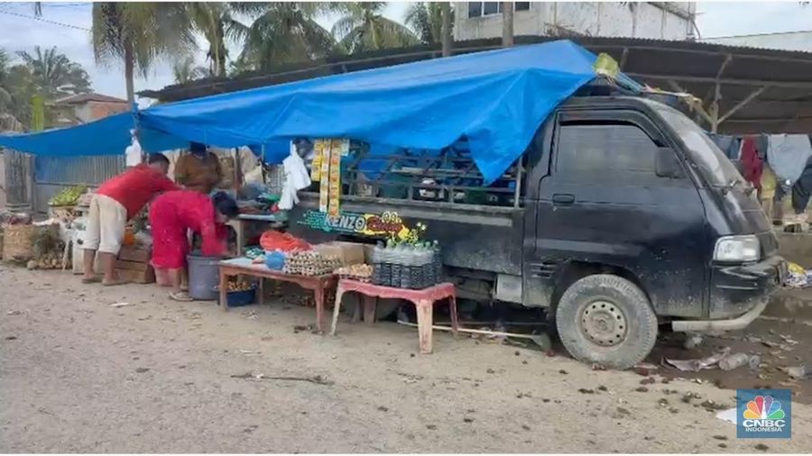 Suasana terkini di Pasar Aceh Tamiang, Minggu (21/12/2025).