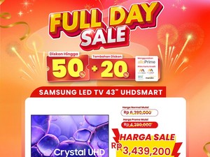 LED TV 43 Inch di Transmart Full Day Sale Diskon Jadi Cuma Rp 3 Jutaan