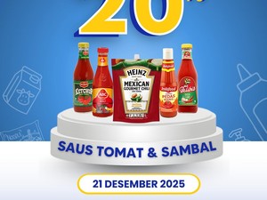 Aneka Saus Diskon 20% di Transmart Full Day Sale