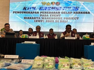 Bareskrim Sita Sabu hingga Kokain Rp 60 M dari Sindikat Narkoba di DWP Bali