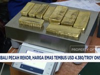 Video: Kembali Pecah Rekor, Harga Emas Tembus USD 4.380/Troy Ons