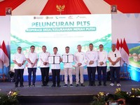 Luncurkan PLTS KDKMP, Kemenkop & Pertamina NRE Terangi Pulau Sembur
