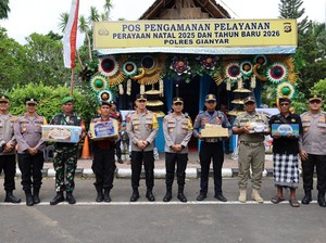 Kapolres Gianyar Dampingi Kapolda Bali Tinjau Kesiapan Pengamanan Nataru