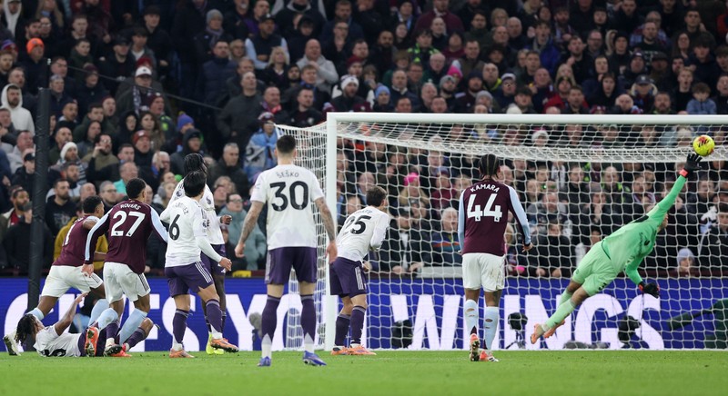 Laga EPL, Aston Villa vs Manchester United di  Villa Park, Birmingham, Inggris, Minggu (21/12/2025). (REUTERS/David Klein)