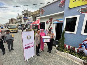Tinjau Pospam Nataru, Ini Pesan Kapolres Kediri Kota ke Anggota