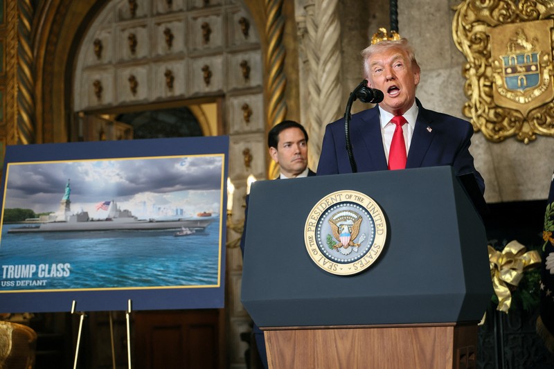 Presiden AS Donald Trump membuat pengumuman tentang