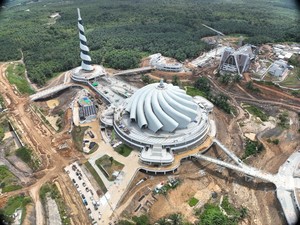 Video: Hampir Rampung! Begini Wujud Masjid Negara IKN Berdesain Sorban Melayang