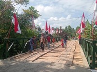 2 Jembatan Armco di Aceh Timur Rampung, Warga tidak Lagi Terisolasi
