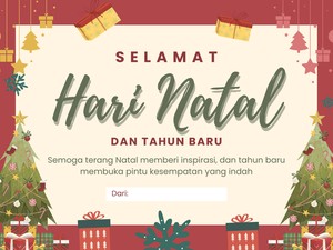 30+ Template Kartu Ucapan Natal 2025 Gratis yang Bisa Diedit, Langsung Pakai!
