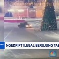 Video: Ngedrift Ilegal Berujung Tabrak Pohon Natal